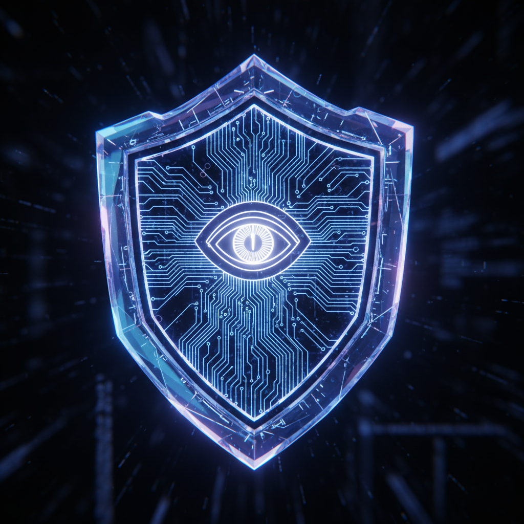 Security shield with AI vision protection
